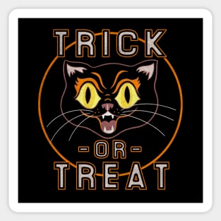 Trick or Treat Cat Sticker